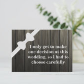 Invitation Serez-vous mon Groomsman ? Arrière - plan en bois (Debout devant)