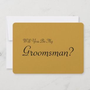 Invitation Serez-vous mon Groomsman avec l'image de l'homme