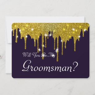 Invitation Serez-vous mon Groomsman avec l'image de l'homme
