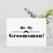 Invitation Serez-vous mon Groomsman avec l'image de l'homme (Debout devant)