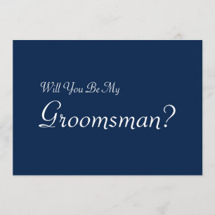 Invitation Serez-vous mon Groomsman avec Man Image