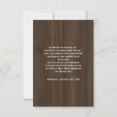 Invitation Serez-vous mon Groomsman ? Barn Wood Rustic (Dos)