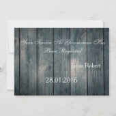 Invitation Serez-Vous Mon Groomsman Cravate blanche en bois I (Dos)