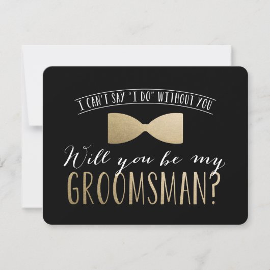 Invitation Serez-vous mon Groomsman ? | Groomsmen (Devant)