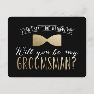 Invitation Serez-vous mon Groomsman ? Groomsmen