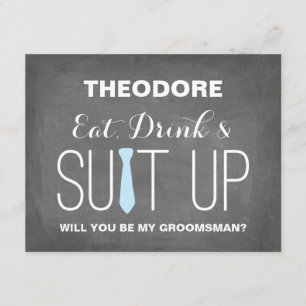 Invitation Serez-vous mon Groomsman ? Groomsmen