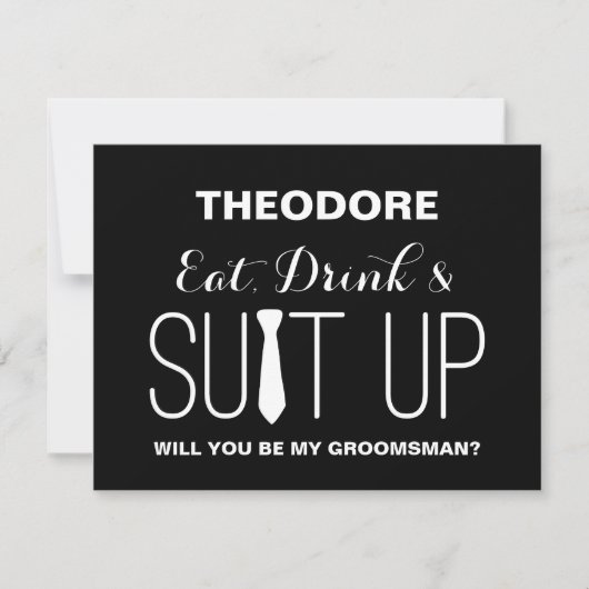 Invitation Serez-vous mon Groomsman ? | Groomsmen (Devant)