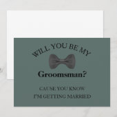 Invitation Serez-Vous Mon Groomsman Meilleur Groomsmans (Devant / Derrière)