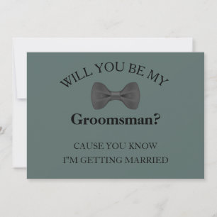 Invitation Serez-Vous Mon Groomsman Meilleur Groomsmans