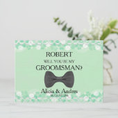 Invitation Serez-vous mon Groomsman ? Proposition (Debout devant)