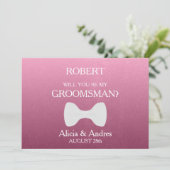 Invitation Serez-vous mon Groomsman ? Proposition (Debout devant)