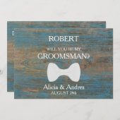 Invitation Serez-vous mon Groomsman ? Proposition (Devant / Derrière)