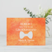 Invitation Serez-vous mon Groomsman ? Proposition (Debout devant)