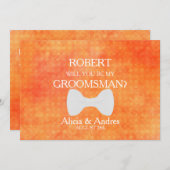 Invitation Serez-vous mon Groomsman ? Proposition (Devant / Derrière)