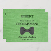 Invitation Serez-vous mon Groomsman ? Proposition (Devant / Derrière)