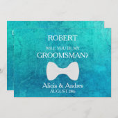 Invitation Serez-vous mon Groomsman ? Proposition (Devant / Derrière)