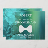 Invitation Serez-vous mon Groomsman ? Proposition (Devant / Derrière)