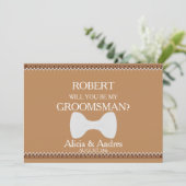 Invitation Serez-vous mon Groomsman ? Proposition (Debout devant)