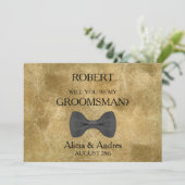 Invitation Serez-vous mon Groomsman ? Proposition (Debout devant)