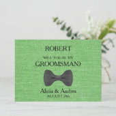 Invitation Serez-vous mon Groomsman ? Proposition (Debout devant)