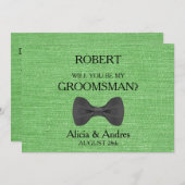 Invitation Serez-vous mon Groomsman ? Proposition (Devant / Derrière)