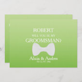 Invitation Serez-vous mon Groomsman ? Proposition (Devant / Derrière)