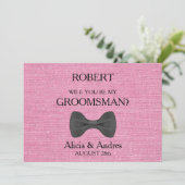 Invitation Serez-vous mon Groomsman ? Proposition (Debout devant)