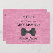 Invitation Serez-vous mon Groomsman ? Proposition (Devant / Derrière)
