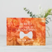 Invitation Serez-vous mon Groomsman ? Proposition (Debout devant)