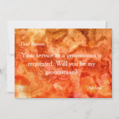 Invitation Serez-vous mon Groomsman ? Proposition (Dos)