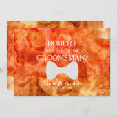 Invitation Serez-vous mon Groomsman ? Proposition (Devant / Derrière)