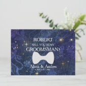 Invitation Serez-vous mon Groomsman ? Proposition (Debout devant)