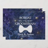 Invitation Serez-vous mon Groomsman ? Proposition (Devant / Derrière)