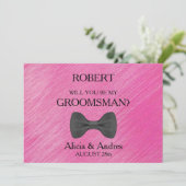 Invitation Serez-vous mon Groomsman ? Proposition (Debout devant)