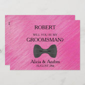 Invitation Serez-vous mon Groomsman ? Proposition (Devant / Derrière)