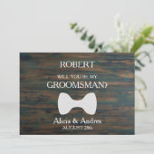 Invitation Serez-vous mon Groomsman ? Proposition (Debout devant)