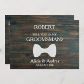 Invitation Serez-vous mon Groomsman ? Proposition (Devant / Derrière)