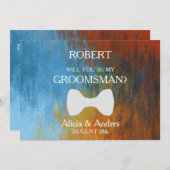 Invitation Serez-vous mon Groomsman ? Proposition (Devant / Derrière)