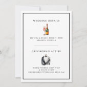 Invitation Serez-Vous Mon Groomsman Usher Meilleur Homme Noir (Dos)