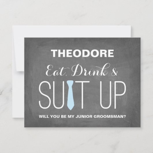 Invitation Serez-vous mon Junior Groomsman ? | Groomsmen (Devant)