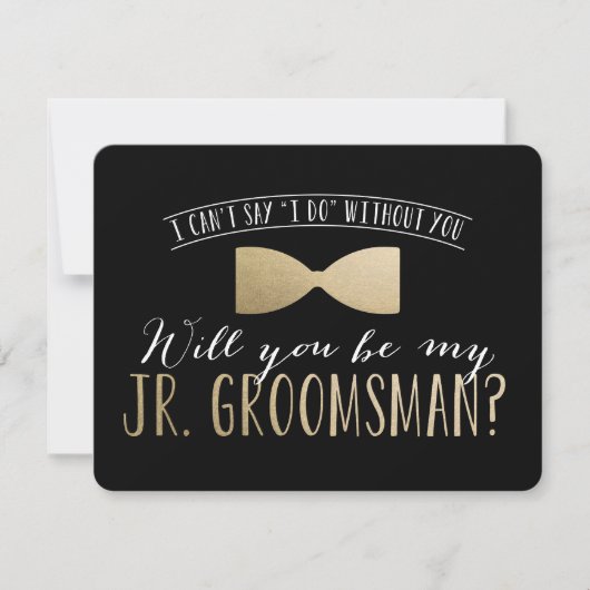 Invitation Serez-vous mon Junior Groomsman ? | Groomsmen (Devant)