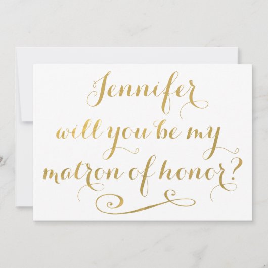 Invitation Serez-vous mon maître d'honneur de la calligraphie (Devant)