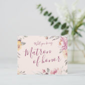 Invitation Serez-vous mon maître d'honneur Jardin romantique (Debout devant)