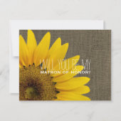 Invitation Serez-vous mon maître d'honneur Mariage rustique (Devant)