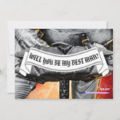 Invitation Serez-vous mon meilleur chevalier homme personnali (Devant)