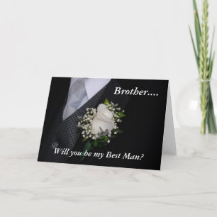 Invitation Serez-Vous Mon Meilleur Frère Homme ?