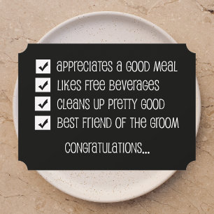 Invitation Serez-Vous Mon Meilleur Homme Amusant ?