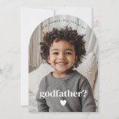 Invitation Serez-Vous Mon Parrain Photo Proposition (Devant)