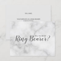 Serez-Vous Mon Porteur De Bague ? Élégant script e