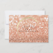Invitation Serez-Vous Mon Rose Blush Gold Parties scintillan (Devant)